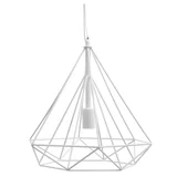 Lámpara colgante Acero Diamante blanco 1 luz E27