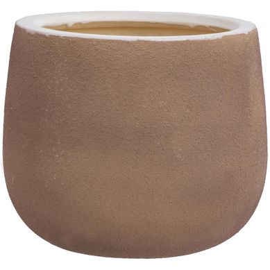 Macetero Ceuta marr�n 22 x 18 cm