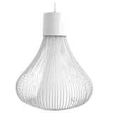 Lámpara colgante Damajuana blanca 1 luz E27