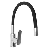 Grifería monocomando de cocina para mesada pico goma flexible