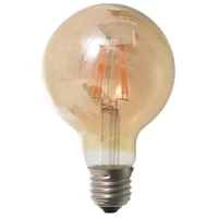 Lamparita LED globo ámbar 4 w E27