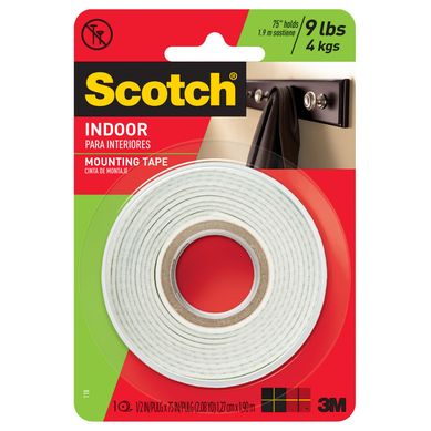 Cinta bifaz de montaje interior 25,4 mm x 1,27 m