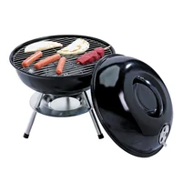 Parrilla a carbón redonda para camping