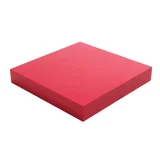 Estante de madera flotante rojo 25 x 25 x 3,8 cm