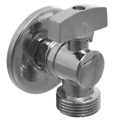 Llave de paso canilla lavarropa cromada de 1/2