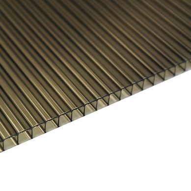 Policarbonato alveolar 4 mm x 1.05 x 1.45 m bronce