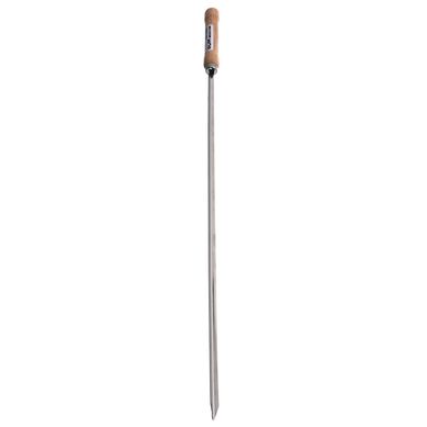 Pincho simple para chorizo de madera y acero 65 cm