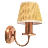 Aplique cobre con pantalla 1 luz