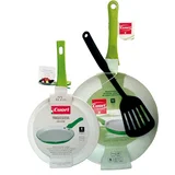 Set de 2 sartenes y 1 espátula