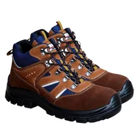Bota de seguridad Panther marrón y azul