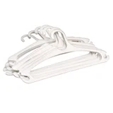 Pack de 10 perchas de plástico blanca