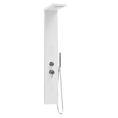 Columna de ducha de aluminio 140 x 20 cm con 2 jets