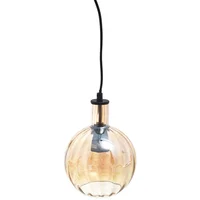 Lámpara de techo colgante ambar 1 luz E27