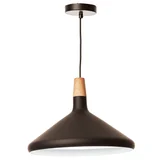 Lámpara de techo colgante negra 1 luz E27