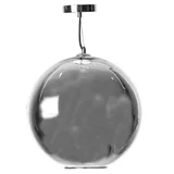Lámpara colgante globo grande cromo 1 luz E27