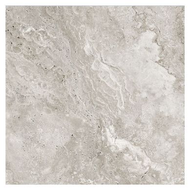 Porcelanato marmolado Le Pietre gris brillante 60x60 cm