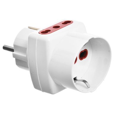 Adaptador schuko bipaso 