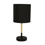 Lámpara de mesa  negra 1 luz E14