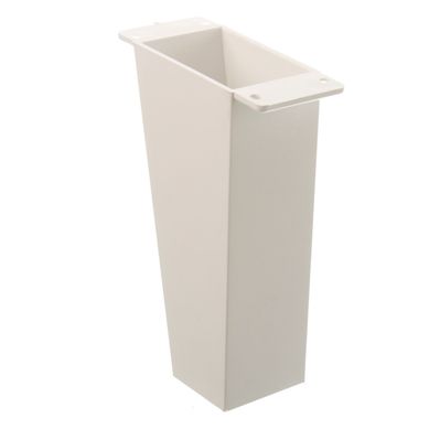 Pata para muebles inclinada ABS blanca 120 mm