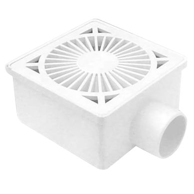 Caja sifn de ducha blanca 10 x 10 cm