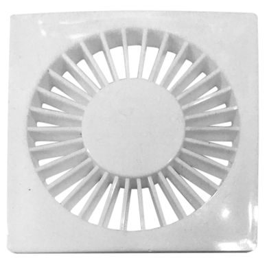 Rejilla pl�stica redonda blanca de 10 cm