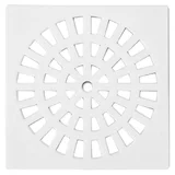 Rejilla plástica cuadrada blanca de 15 x 15 cm