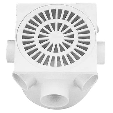 Caja sif�n de ducha blanca 15 x 15 cm