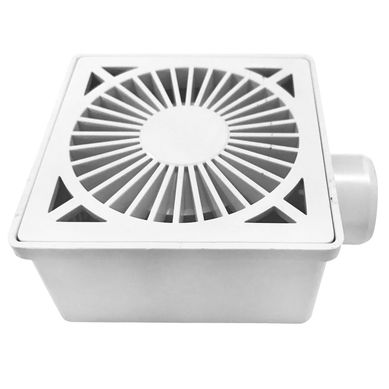 Caja sif�n para ducha blanca 10 x 10 cm