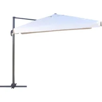 Sombrilla lateral de aluminio natural 300 x 300 cm