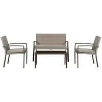 Juego de living exterior Vancouver de metal 4 piezas