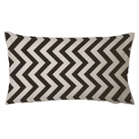 Almohadón decorativo 30 x 60 cm negro y blanco