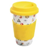Tazón con banda y tapa Emoji 390 ml