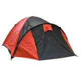 Carpa Igloo 4 personas rojo y negro