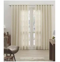 Pack de 2 cortinas de tela 270 x 200 cm natural
