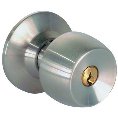 Cerradura pomo acero inoxidable con llave