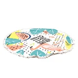 Toalla de playa Flamenco redonda 150 cm multicolor
