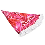 Toalla de playa Mandala redonda 150 cm multicolor