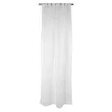Cortina de tela Velo Burn Out Flores 140 x 220 cm blanca