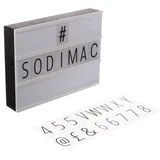Caja de luz LED Vintage a pila con 85 letras