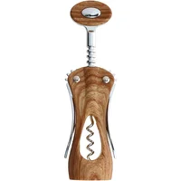 Sacacorcho de metal y madera