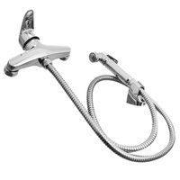 Ducha higiénica Tero de metal plateada