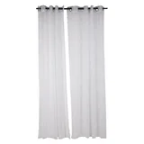 Pack de 2 cortinas de tela Velo encaje 145 x 220 cm blanca