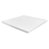 Plato de ducha blanco 80 x 80 cm fibra de vidrio