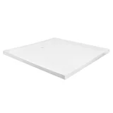 Plato de ducha blanco 90 x 90 cm fibra de vidrio