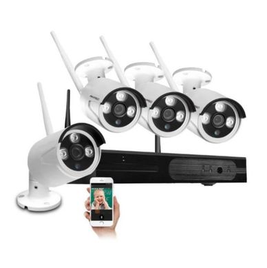 Kit de vigilancia con 4 cmaras wifi