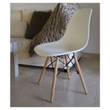 Silla de comedor Eames blanca