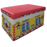 Puff baúl Sweet House 48 x 32 x 32 cm