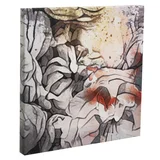 Canva Flores naranja I 30 x 30 cm