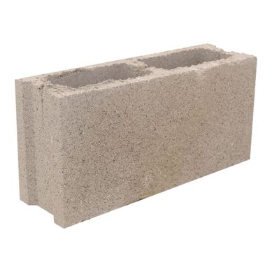 Bloque de hormign vibra eco 12 x 19 x 39 cm