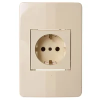 Armado 1 schuko con tierra marfil